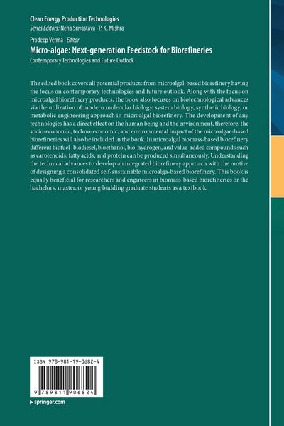 Produktbild: Micro-algae: Next-generation Feedstock for Biorefineries