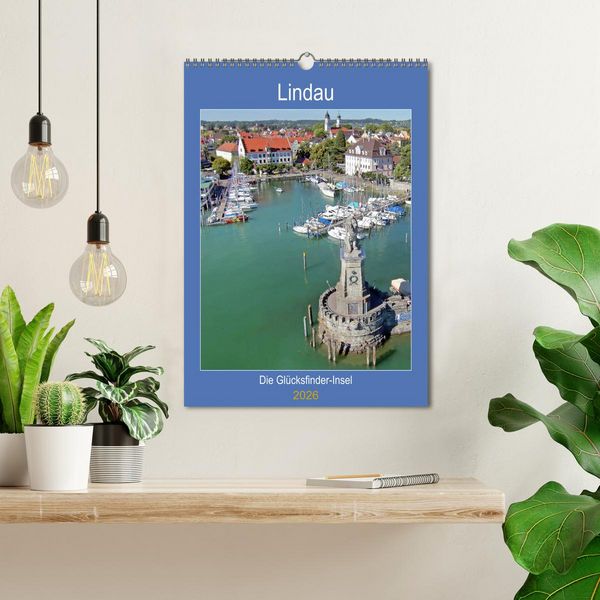 Produktbild: Lindau. Die Gl&uuml;cksfinder-Insel (Wandkalender 2026 DIN A3 hoch), CALVENDO Monatskalender