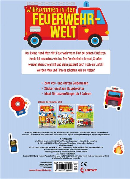 Produktbild: Meine Feuerwehr-Welt - Max, der Feuerwehrhund