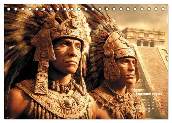 Produktbild: Azteken - Im Glanz der ewigen Sonne (Tischkalender 2027 DIN A5 quer), CALVENDO Monatskalender