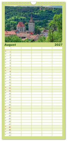 Produktbild: Familienplaner 2027 - Siebenb&uuml;rgen und das Fagaras Gebirge mit 5 Spalten (Wandkalender, 21 x 45 cm) CALVENDO