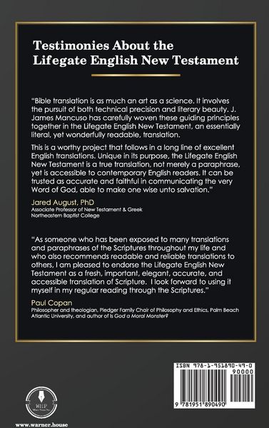 Produktbild: Lifegate English New Testament