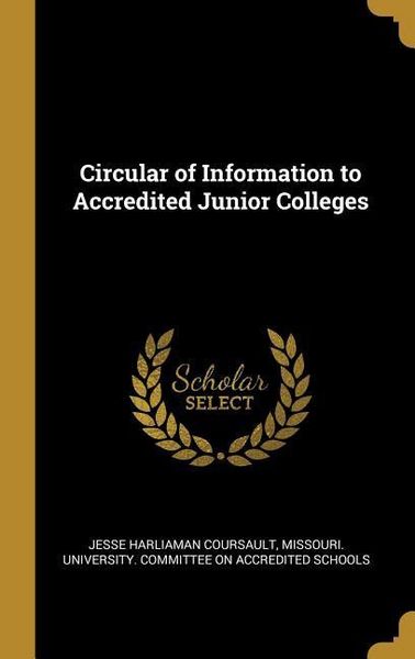 Produktbild: Circular of Information to Accredited Junior Colleges