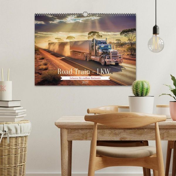 Produktbild: Road Train - LKW (Wandkalender 2027 DIN A3 quer), CALVENDO Monatskalender