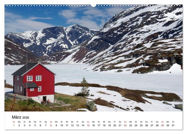 Produktbild: Norwegen 2026 - vom Fjord zum Fjell (hochwertiger Premium Wandkalender 2026 DIN A2 quer), Kunstdruck in Hochglanz