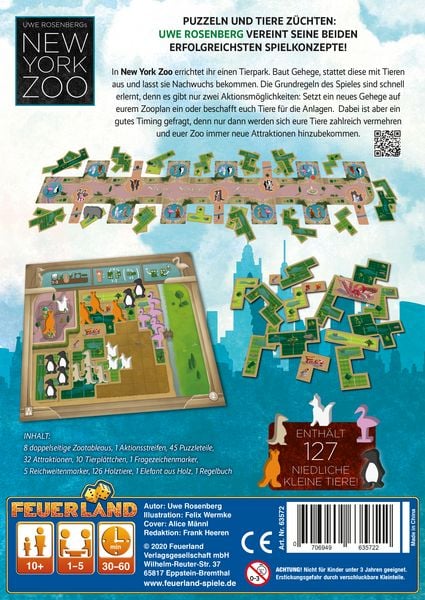 Produktbild: New York Zoo (Spiel)