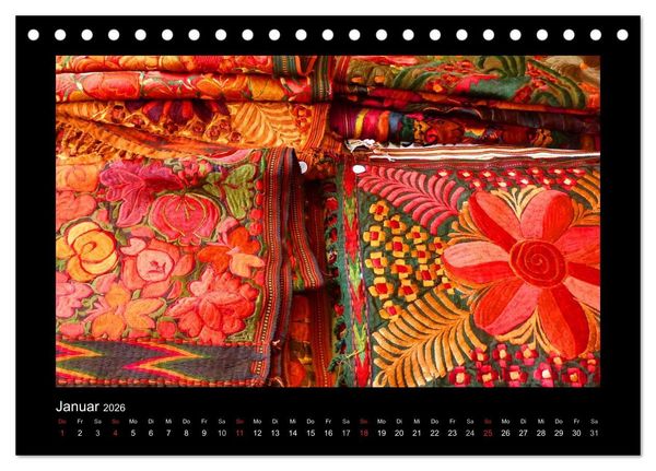 Produktbild: Farbenfrohes Guatemala (Tischkalender 2026 DIN A5 quer), CALVENDO Monatskalender
