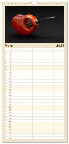 Produktbild: Familienplaner 2027 - Pfeifenwelten mit 5 Spalten (Wandkalender, 21 x 45 cm) CALVENDO