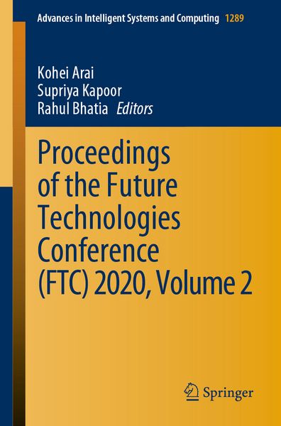 Produktbild: Proceedings of the Future Technologies Conference (FTC) 2020, Volume 2