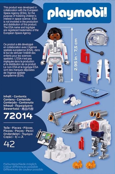 Produktbild: PLAYMOBIL 72014 ESA: Astronaut mit Roboter