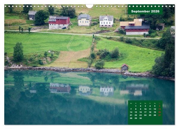 Produktbild: Geiranger - grandiose Fjordlandschaft (Wandkalender 2026 DIN A3 quer), CALVENDO Monatskalender