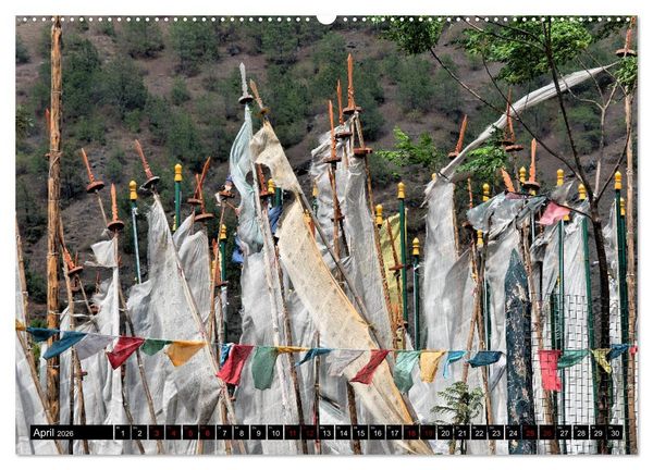 Produktbild: Bhutan - Natur und Tradition (Wandkalender 2026 DIN A2 quer), CALVENDO Monatskalender