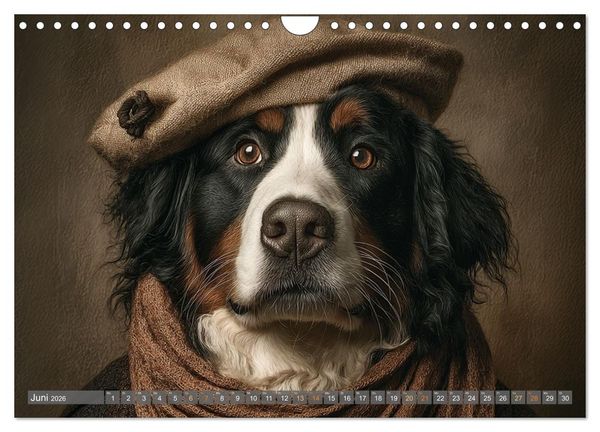 Produktbild: Tierisch gut angezogen (Wandkalender 2026 DIN A4 quer), CALVENDO Monatskalender
