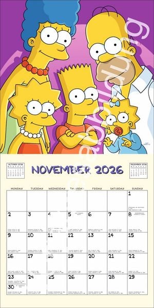 Produktbild: The Simpsons Broschurkalender 2027