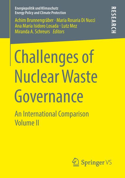 Produktbild: Challenges of Nuclear Waste Governance