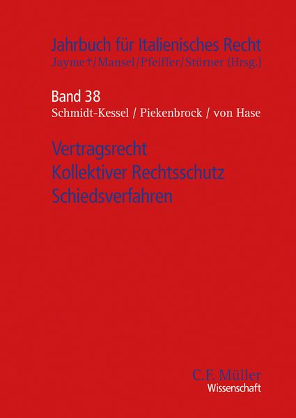 Produktbild: Vertragsrecht - Kollektiver Rechtsschutz - Schiedsverfahren