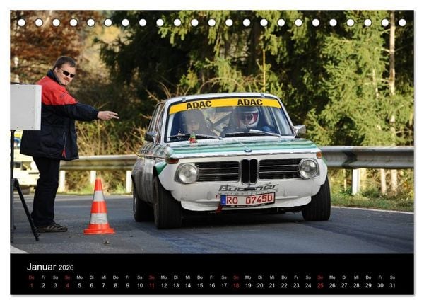 Produktbild: Asphalt und Schotter Rallye (Tischkalender 2026 DIN A5 quer), CALVENDO Monatskalender
