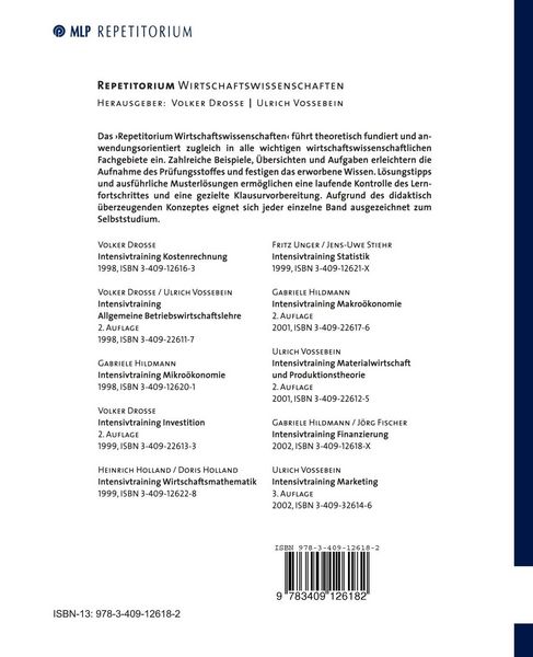 Produktbild: Finanzierung Intensivtraining