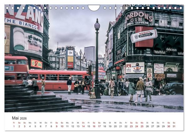 Produktbild: London - Vintage Views (Wandkalender 2026 DIN A4 quer), CALVENDO Monatskalender