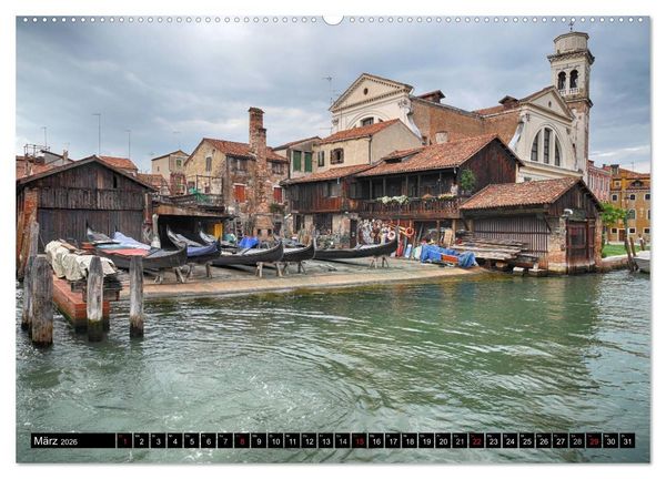 Produktbild: Venedig - Der andere Blick (hochwertiger Premium Wandkalender 2026 DIN A2 quer), Kunstdruck in Hochglanz