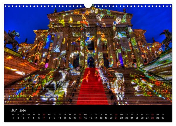 Produktbild: Berlin bei Nacht (Wandkalender 2026 DIN A3 quer), CALVENDO Monatskalender