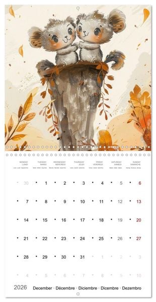 Produktbild: Through the year with love (Wall Calendar 2026 12 &times; 12 Inch) CALVENDO 12 Month Wall Calendar