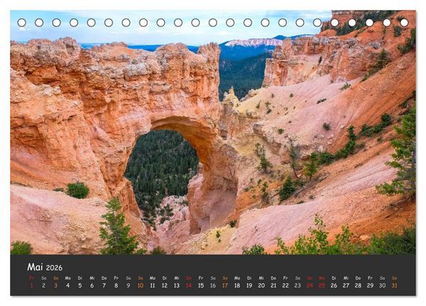 Produktbild: Die Canyons der USA (Tischkalender 2026 DIN A5 quer), CALVENDO Monatskalender