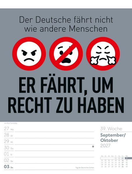 Produktbild: Klartext Spr&uuml;chekalender Wochenplaner 2027