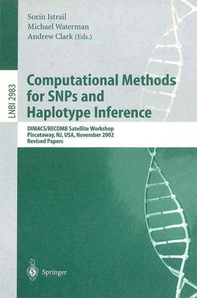 Produktbild: Computational Methods for SNPs and Haplotype Inference