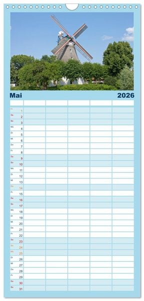 Produktbild: Familienplaner 2026 - Hamburg - Perle an der Elbe mit 5 Spalten (Wandkalender, 21 x 45 cm) CALVENDO