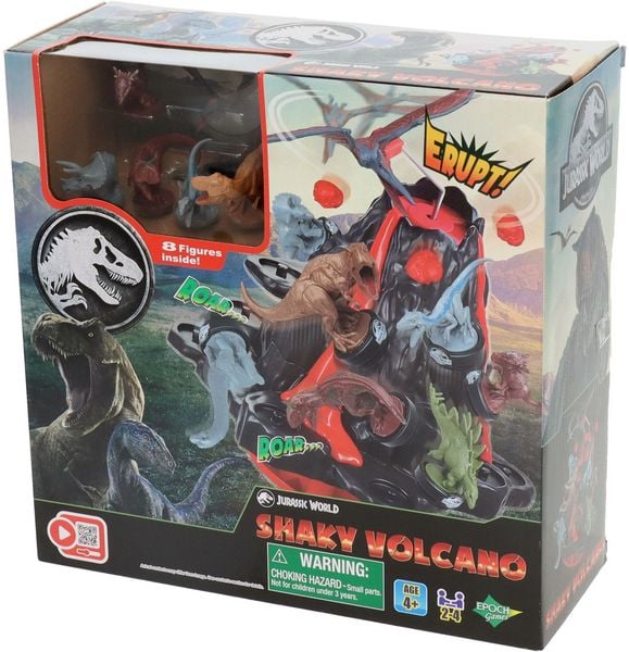 Produktbild: Epoch 7509 - Jurassic World Shaky Volcano, Dinosaurier-Geschicklichkeitsspiel