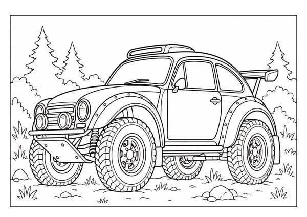 Produktbild: Auto Malbuch f&uuml;r Kinder ab 6 Jahren - Coole Sportwagen