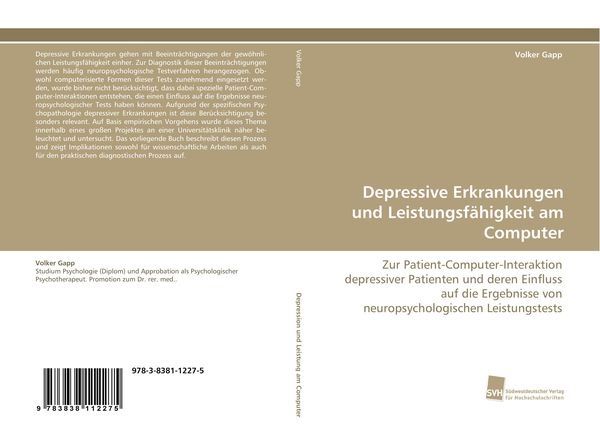 Produktbild: Depressive Erkrankungen und Leistungsf&auml;higkeit am Computer