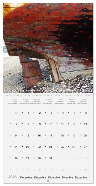 Produktbild: Bateaux &eacute;paves (Calendrier mural carr&eacute; 2026 30x30 cm) Calendrier double avec une page pour vos prises de notes