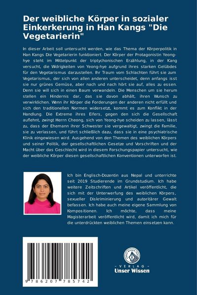 Produktbild: Der weibliche K&ouml;rper in sozialer Einkerkerung in Han Kangs "Die Vegetarierin"