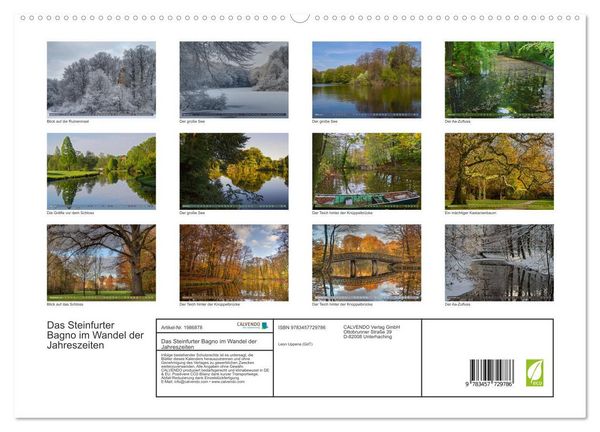 Produktbild: Das Steinfurter Bagno im Wandel der Jahreszeiten (hochwertiger Premium Wandkalender 2026 DIN A2 quer), Kunstdruck in Hochglanz