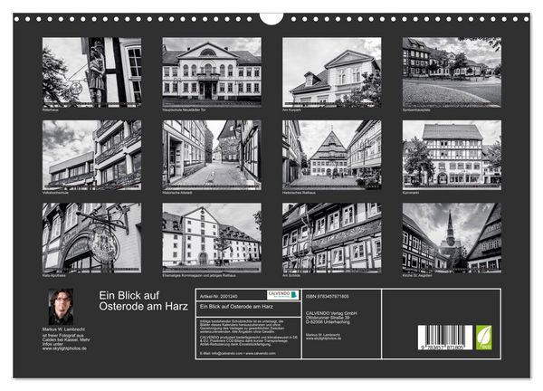 Produktbild: Ein Blick auf Osterode am Harz (Wandkalender 2026 DIN A3 quer), CALVENDO Monatskalender