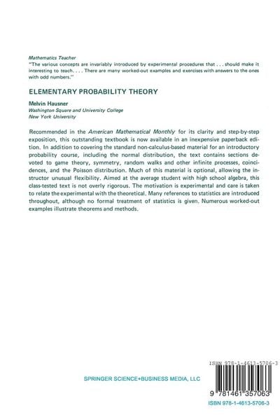 Produktbild: Elementary Probability Theory