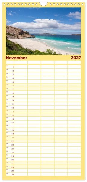 Produktbild: Familienplaner 2027 - Das s&uuml;dliche Australien - vielf&auml;ltig, &uuml;berraschend, unvergesslich mit 5 Spalten (Wandkalender, 21 x 45 cm) CALVENDO