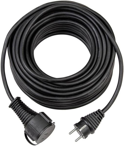 Brennenstuhl 1161420 Strom Verlängerungskabel Schwarz 5.00 m H05RR-F 3G 1,5 mm²