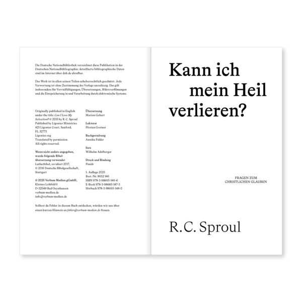 Produktbild: Kann ich mein Heil verlieren?