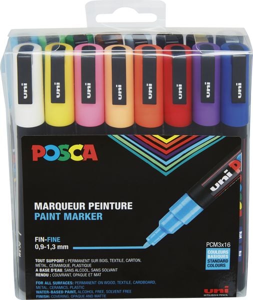 Produktbild: uni-ball Marker POSCA PC-3M 16er Set