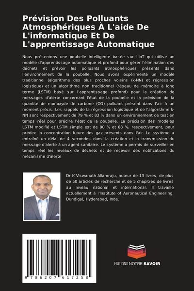 Produktbild: Pr&eacute;vision Des Polluants Atmosph&eacute;riques &Agrave; L'aide De L'informatique Et De L'apprentissage Automatique