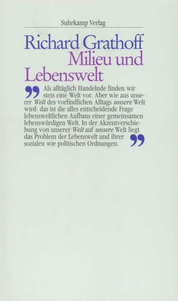 Produktbild: Milieu und Lebenswelt