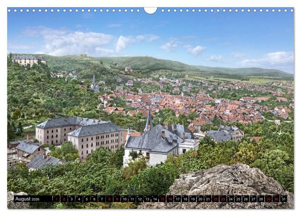 Produktbild: Sachsen-Anhalt - Orte zur Kaiserzeit in Farbe - Fotos restauriert und koloriert (Wandkalender 2026 DIN A3 quer), CALVENDO Monatskalender