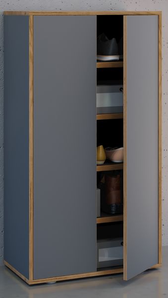 Produktbild: XL Holz Gro&szlig;er Schuhschrank Schuhkommode Salia B60