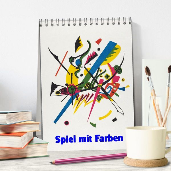 Produktbild: Spiel mit Farben (Tischkalender 2026 DIN A5 hoch), CALVENDO Monatskalender