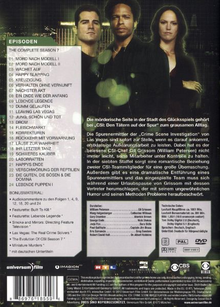 Produktbild: CSI - Season 7 [6 DVDs]