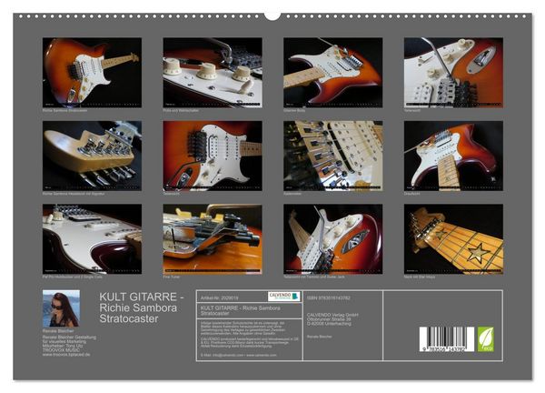 Produktbild: KULT GITARRE - Richie Sambora Stratocaster (hochwertiger Premium Wandkalender 2026 DIN A2 quer), Kunstdruck in Hochglanz