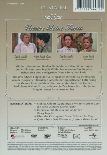 Produktbild: Unsere kleine Farm - Staffel 10 [3 DVDs]